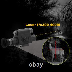 Lunette de visée numérique Megaorei Vision nocturne pour fusil avec caméra infrarouge 850nm