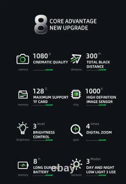 Lunette de visée numérique infrarouge avec vision nocturne 1080P et zoom 4X