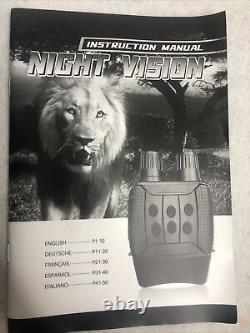 Lunettes de vision nocturne Bebang Wi-Fi avec écran LCD numérique infrarouge de 2,31 pouces pour la chasse.