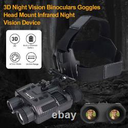 Lunettes de vision nocturne NV8000 avec casque et jumelles numériques 3D