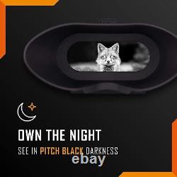 Lunettes de vision nocturne Nightfox Swift numérique à infrarouge 1x de grossissement 75 verges de portée