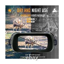 Lunettes de vision nocturne XGeek, jumelles numériques avec écran TFT de 2,5 pouces et zoom 4X