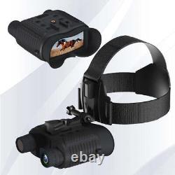 Lunettes de vision nocturne montées sur la tête HD Chasse numérique rechargeable Jumelles PVR