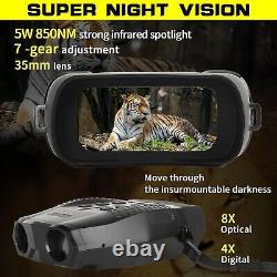 Lunettes de vision nocturne numérique AMOSSO jumelles-1900FT Vision dans l'obscurité à 100%