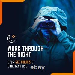 Lunettes de vision nocturne numériques portatives Nightfox 100V faciles à utiliser en noir