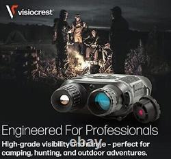 Lunettes de vision nocturne premium Visiocrest avec zoom numérique 8X N-7X31/1080-BL NIB