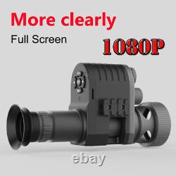 Mégaorei 850nm Monoculaire 1080P avec zoom numérique 4X et vision nocturne infrarouge pour la chasse