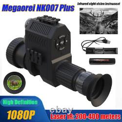 Megaorei NK007S Lunette de visée numérique pour fusil avec vision nocturne montée, viseur de chasse, infrarouge HD 850 nm.