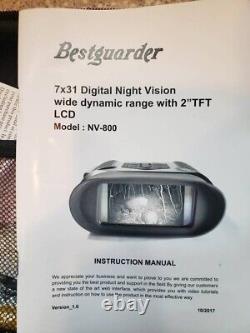 Meilleur protecteur NV-800 Jumelles de vision nocturne numérique 7×31 Vision nocturne infrarouge