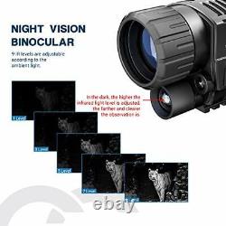 Monoculaire de vision nocturne 5x40 Monoculaire de vision nocturne infrarouge avec écran LCD 1,5 pouces