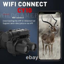 Monoculaire de vision nocturne CY10 casque 850nm HD IR WIFI numérique pour la chasse de nuit