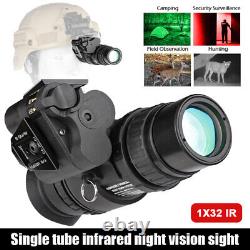 Monoculaire de vision nocturne PVS18 IR infrarouge NVG 1X32 Optique numérique pour casque