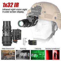 Monoculaire de vision nocturne PVS18 IR infrarouge NVG 1X32 Optique numérique pour casque