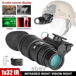 Monoculaire de vision nocturne PVS18 IR infrarouge NVG 1X32 Optique numérique pour casque