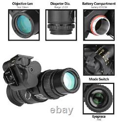 Monoculaire de vision nocturne PVS18 IR infrarouge NVG 1X32 Optique numérique pour casque