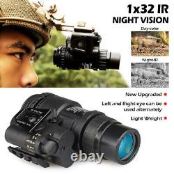 Monoculaire de vision nocturne PVS18 IR infrarouge NVG 1X32 Optique numérique pour casque