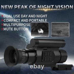 Monoculaire de vision nocturne avec portée infrarouge HD 1080P 940nm pour la chasse