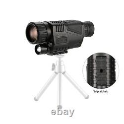 Monoculaire de vision nocturne infrarouge numérique avec grossissement 8X et distance de vision de 200 mètres.
