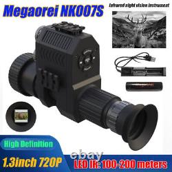 Monoculaire de vision nocturne numérique avec caméra infrarouge 720P pour la chasse au fusil.