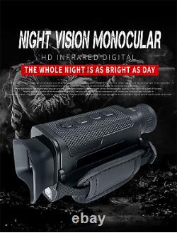 Monoculaire de vision nocturne numérique avec enregistrement photo et vidéo en 1080P et zoom 8X de vision nocturne.