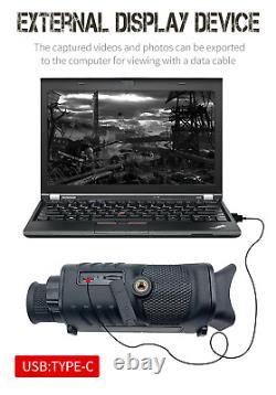 Monoculaire de vision nocturne numérique avec enregistrement photo et vidéo en 1080P et zoom 8X de vision nocturne.