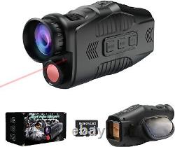 Monoculaire de vision nocturne numérique avec illuminateur infrarouge et enregistrement vidéo à 984 pieds.