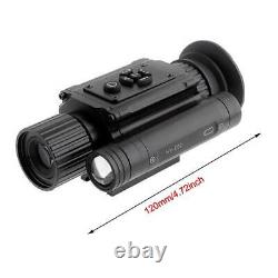 Monoculaire de vision nocturne pour la chasse avec infrarouge 850 nm, zoom 1-4x, viseur de lunette de visée pour fusil, télescope