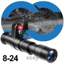 Monoculaire infrarouge de vision nocturne avec caméra IR à zoom numérique 8-24X pour la chasse