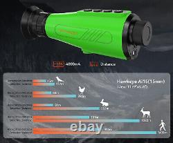 Monoculaire thermique Ai 384x288(50Hz) 8xZoom jumelles thermiques portables de vision nocturne