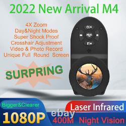Monoculaires de vision nocturne pour la chasse, caméras infrarouges IR, lunettes de visée avec zoom numérique 1080P