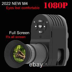 Monoculaires de vision nocturne pour la chasse, caméras infrarouges IR, lunettes de visée avec zoom numérique 1080P