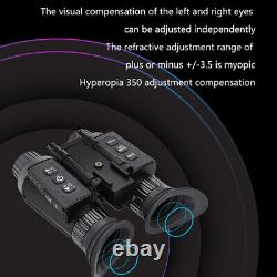 NV8300 Jumelles de vision nocturne numérique 1080P avec zoom binoculaire 32Go IR 850nm casque NVG