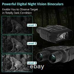 Night Vision Binocular, Ctronics Numérique Infrarouge Ir Lunettes De Vision Nocturne