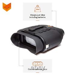 Nightfox 110r Widescreen Night Vision Binocular Digital Infrared 165yd Gamme