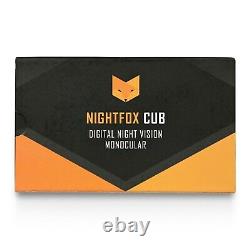 Nightfox Cub Digital Night Vision Monoculaire Usb Rechargeable Taille De Poche