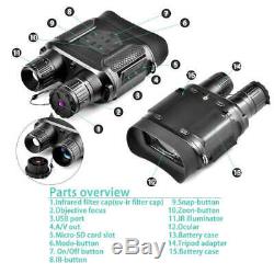 Numérique Binocular Vision Nocturne Ir Illuminateur Caméra Zoom Optique 7x Wild Life