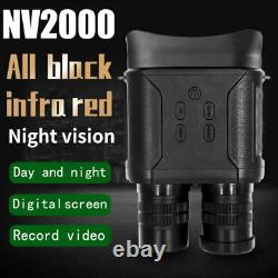 Nv2000 Night Vision Caméra Binoculaire Hd Téléscope De Surveillance Numérique Infrarouge