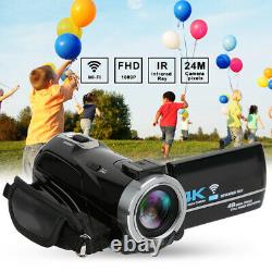 Plus Récent 4k Camcorder Hd Infrared Night Vision Digital Video Camera Wifi
