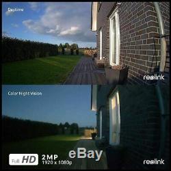 Reolink 1080p Sans Fil-caméra Batterie De Sécurité À L'extérieur Argus 2 Avec Solar Power