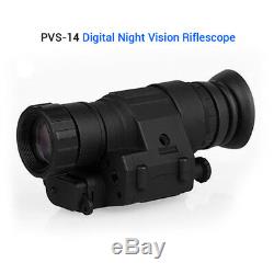 Riflescope Monoculaire De Vision Nocturne Infrarouge Professionnelle De Digital De Digital Pour Le Casque