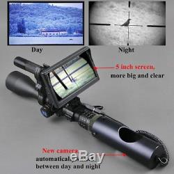 Riflescope Nightvision Moniteur De Batterie Numérique Infrarouge Portée Chasse Lampe De Poche