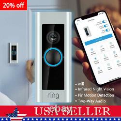 Ring Video Doorbell Pro 1080p Wi-fi Hard Wired Hd Camera Avec Night Vision/alexa