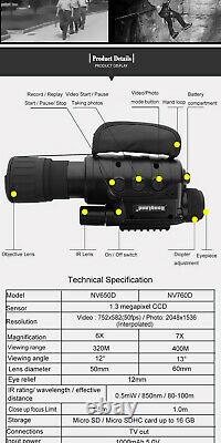 Rongland 760d Ir Infrared Night Vision Nvg Offres Monoculaires Acceptées