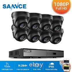 Sannce 1080p Hdmi 8ch 5in1 Dvr 3000tvl Ir Extérieur Cctv Security Camera System 1t