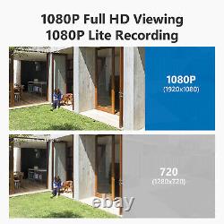 Sannce Outdoor 3000tvl Dôme Caméra De Vidéosurveillance 5in1 8ch 1080p Hdmi Dvr Système De Sécurité