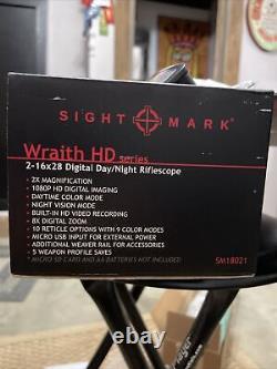 Sightmark Wraith Hd 2-16x28 Riflescope Numérique Avec Extras