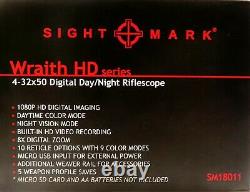 Sightmark Wraith Hd 4-32x50 Digital Day/night Vision Riflescope, Noir (sm18011)