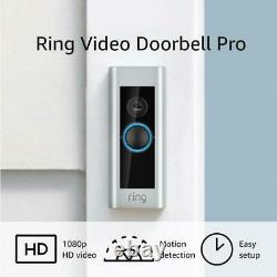 Sonnerie Vidéo Doorbell Pro, 1080hd, Vision Nocturne, Alertes De Mouvement, Alexa Certifié