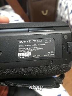 Sony Fdr-ax53 4k Ultra Hd Caméscope Numérique Caméra Vidéo 16.6mp Wifi