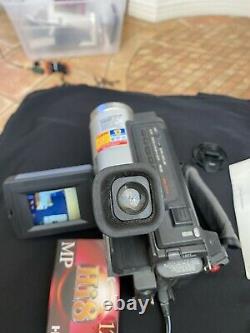 Sony Handycam Dcr-trv130 Caméscope Numérique-8 Avec Vision Nocturne Avec Boîtier En Cuir